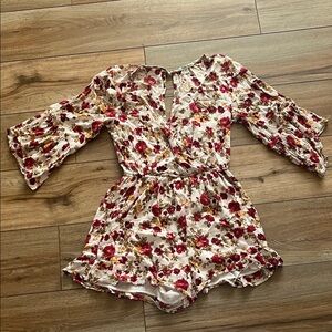 American Eagle Outfitters Floral Jumpsuit